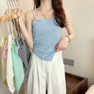 ต๊าชมากแม่ !! เสื้อเกาะอกลายตาราง ใส่ชิลๆถ่ายรูปคาแฟ่ ปังสุด