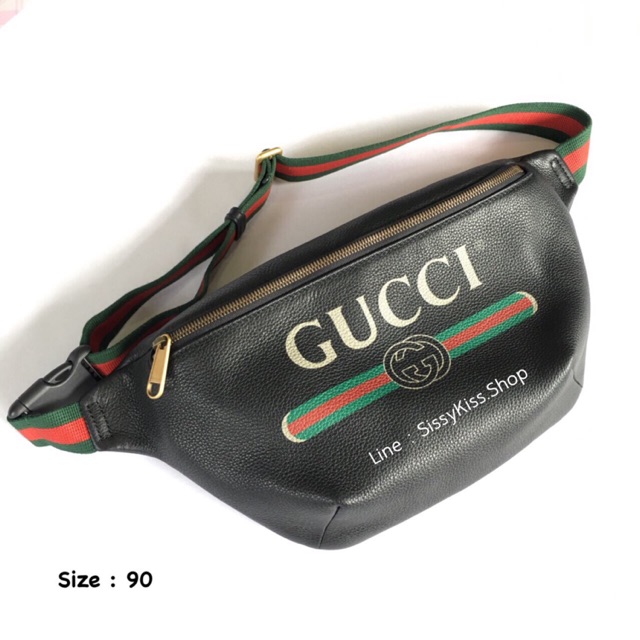 New Gucci Print Belt Bag ใหญ่
