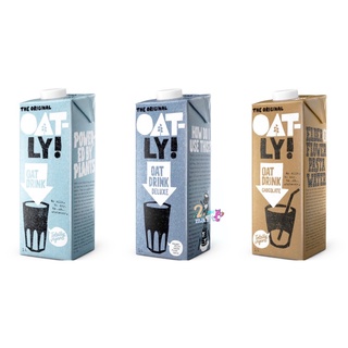 Oatly Oat Drink 1L. 3 รสชาติ นมโอ๊ตเข้มข้น Plant based milk Oat Milk วีแกน