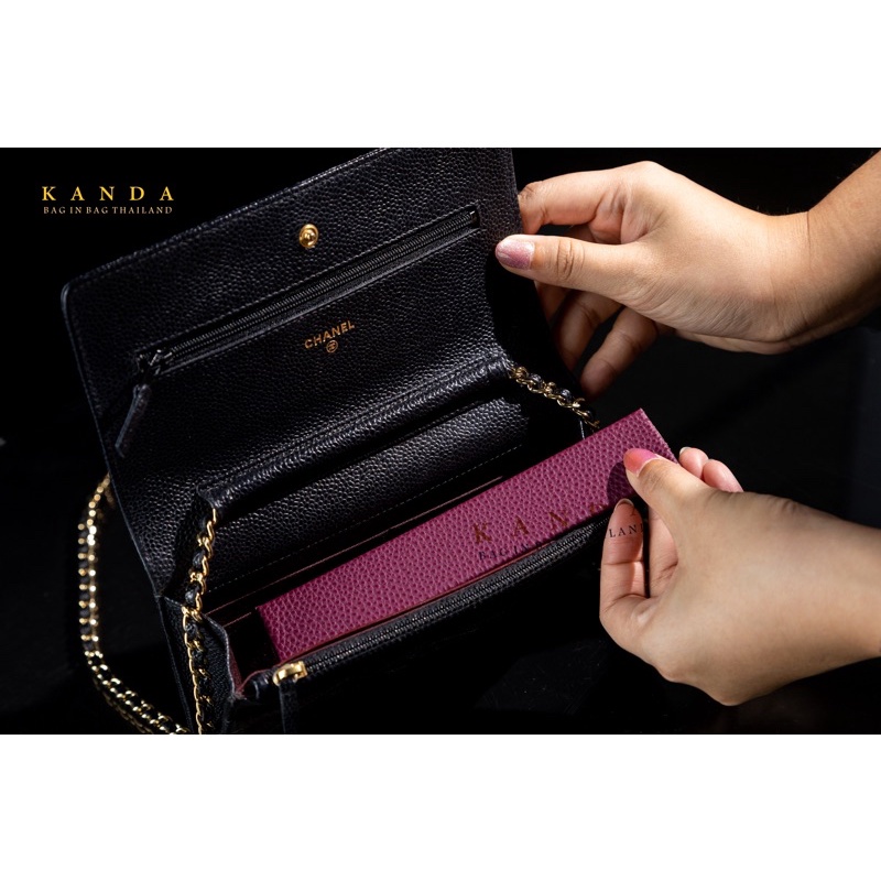 ฐานปีก Chanel Woc มี 19 สี แบรนด์ Kanda bag in bag
