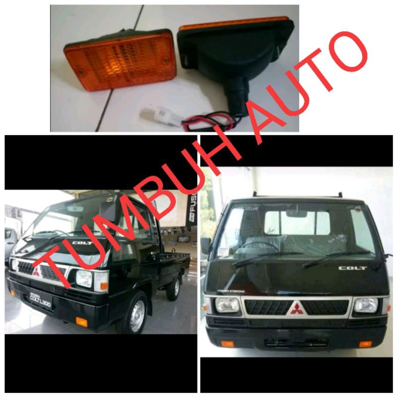 ป้ายไฟเลี้ยวไฟกันชน ชุดซ็อกเก็ต Mitsubishi Colt L300 Station Pick Up Karoseri 2 ชิ้น