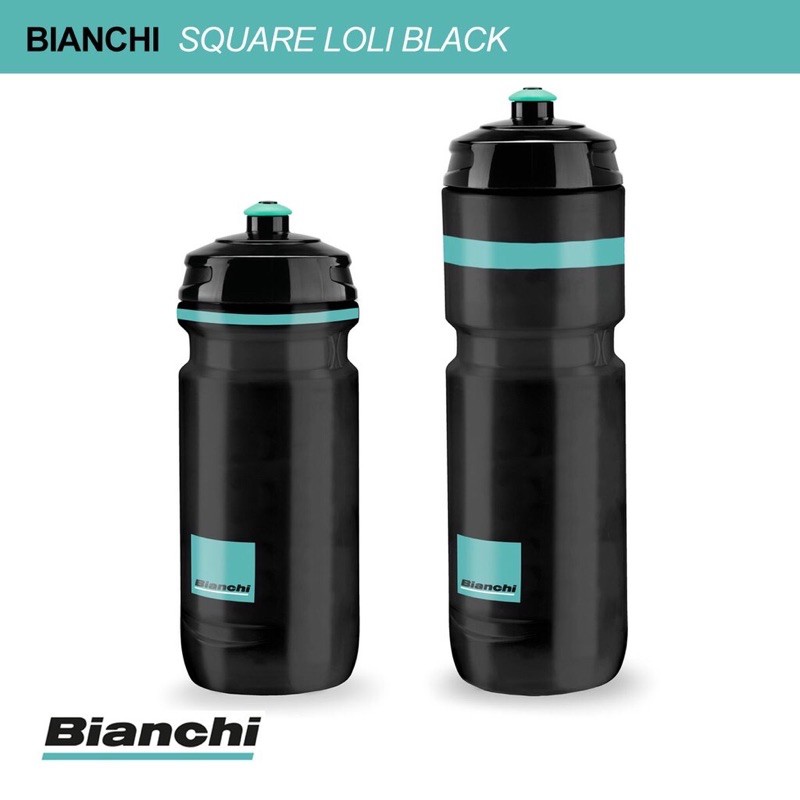 กระติกน้ำ Bianchi Square Loli Black ขวดน้ำจักรยาน กระติกน้ำจักรยาน