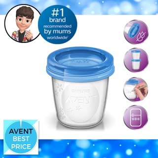 🍼 AVENT VIA Breast Milk Storage Cup ถ้วยเก็บน้ำนม หรือ เก็บอาหาร