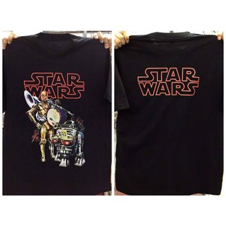 เสื้อยืดผ้าฝ้ายพิมพ์ลายขายดี kqT8 /เสื้อยืด Star Wars T-shirt สตาร์วอร์ส 01 เสื้อยืดคอกลมผ้าฝ้าย ！