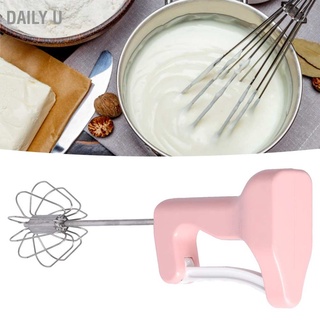 Daily U Hand Mixer Semi Automatic Push Type Egg Beater Handheld Flour Cream Blender Kitchen Baking Tool