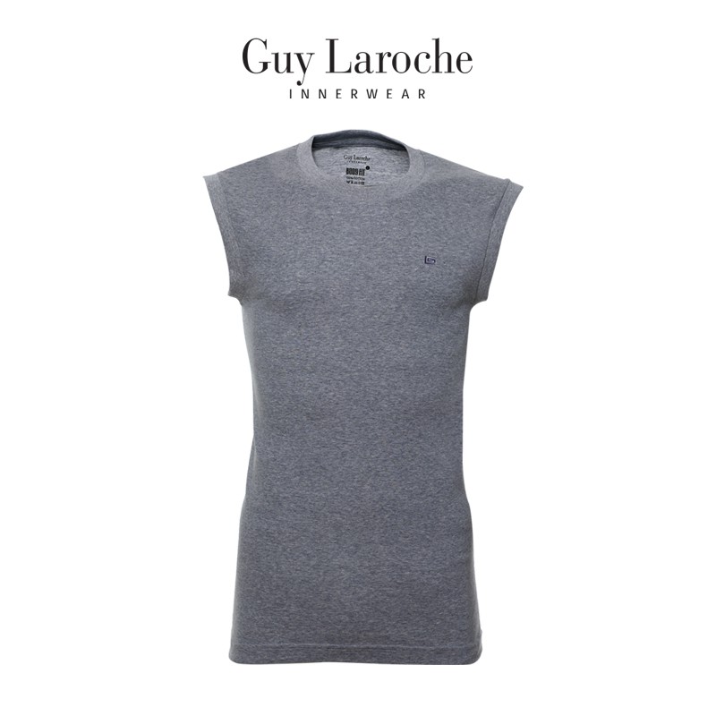 Guy Laroche เสื้อแขนกุดคอกลมสีเทา USA Cotton 100% รุ่น (JVR2423R8)