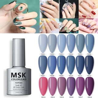 MSK Y001-018สี สีเจลทาเล็บ 7.3MLสีเจล สีทาเล็บเจล ยาทาเล็บเจล