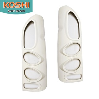 Koshi ครอบไฟท้าย สีขาว Toyota Hiace 2004-10