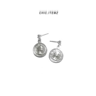 ต่างหูแฟชั่น COIN EARRING (ก้าน Nickle Free)