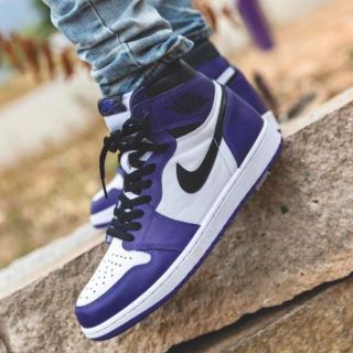 Nike Air Jordan 1 Retro High OG (Court Purple) แท้ 100%