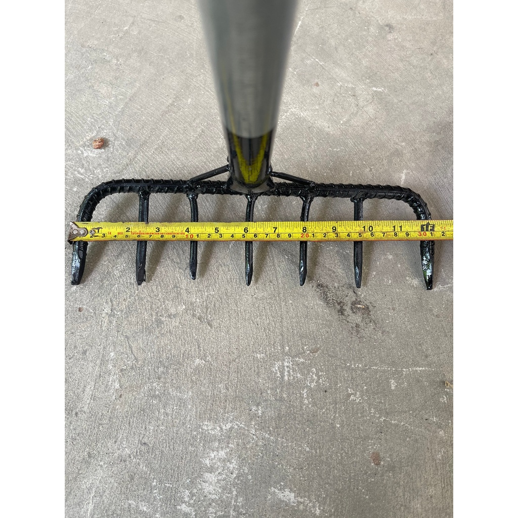 คราด 7ฟัน พร้อมด้ามเหล็ก คราดด้ามเหล็ก ด้ามยาว129ซม. - รูปที่ 4