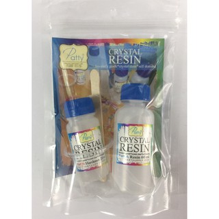 Patty Crystal Resin ชุดทำเรซิ่น (เรซิ่น 60 ml + ตัวทำแข็ง 20 ml)