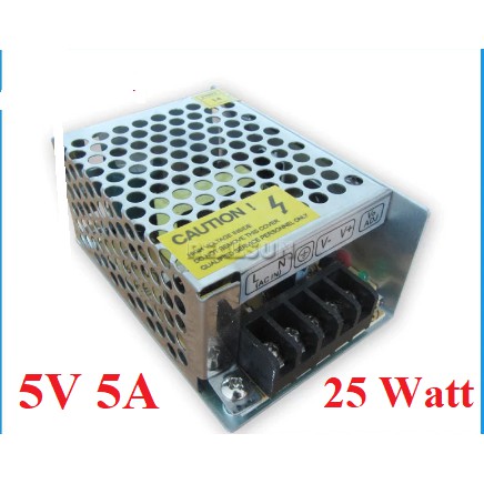 สวิตช์จ่ายไฟ PSU 5V 5A LED Net Adapter 5 V5 A DC 25 วัตต์ข้อความวิ่ง