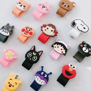 Fast Ship การ์ตูนสายไฟตัวป้องกันสายเคเบิลสายเคเบิล Organizer Charger Protector Cable Winder สําหรับสายชาร์จ/สายหูฟัง
