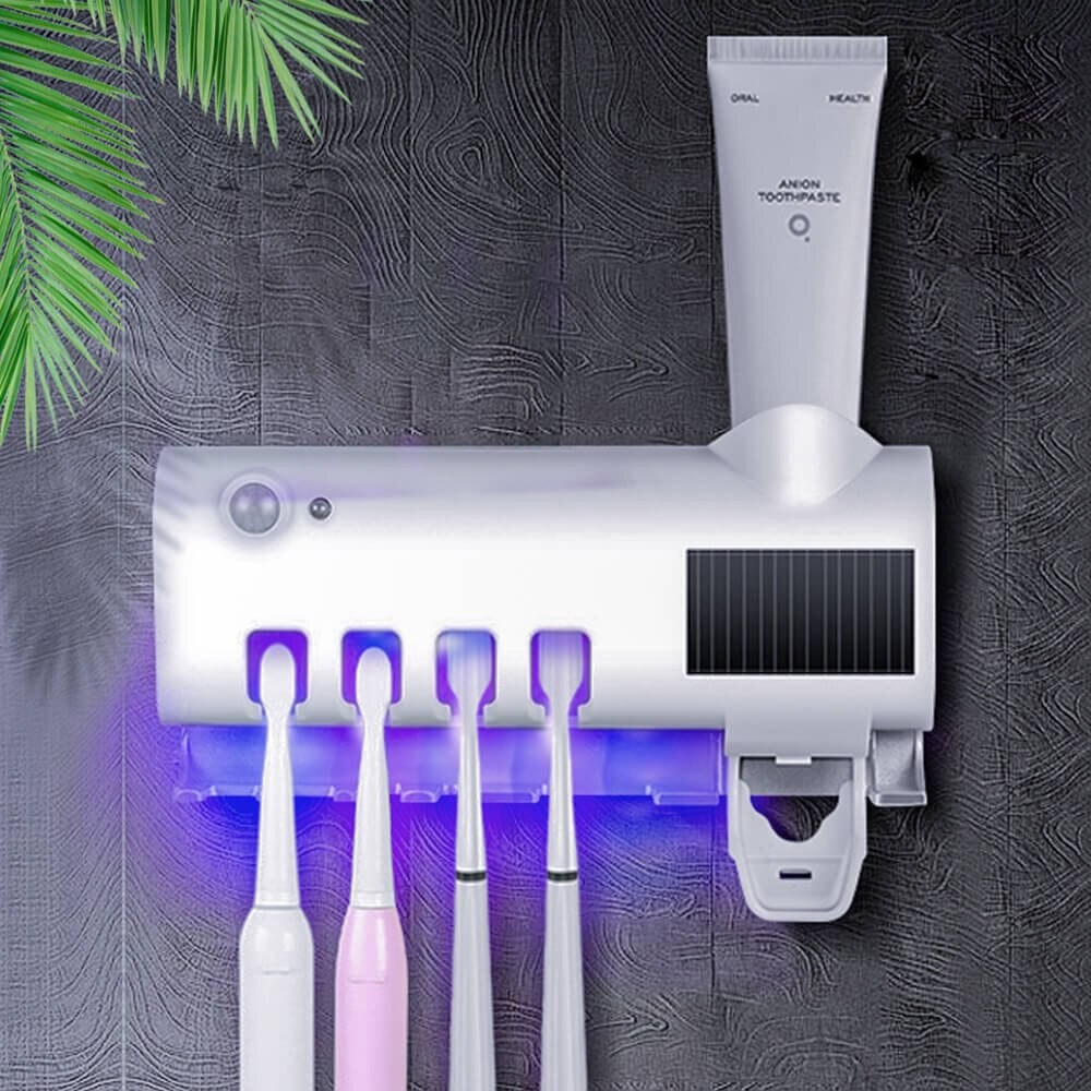 Telecorsa  เครื่องเก็บแปรงสีฟันเครื่องบีบยาสีฟัน รุ่น Tooth-brush-paste-4-solar-lighting-toilet-03a-J1