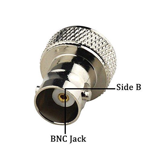 2 ชิ้น RF อะแดปเตอร์ Coaxial SMA หญิง BNC หญิง RF Connectors สําหรับวิทยุสองทาง