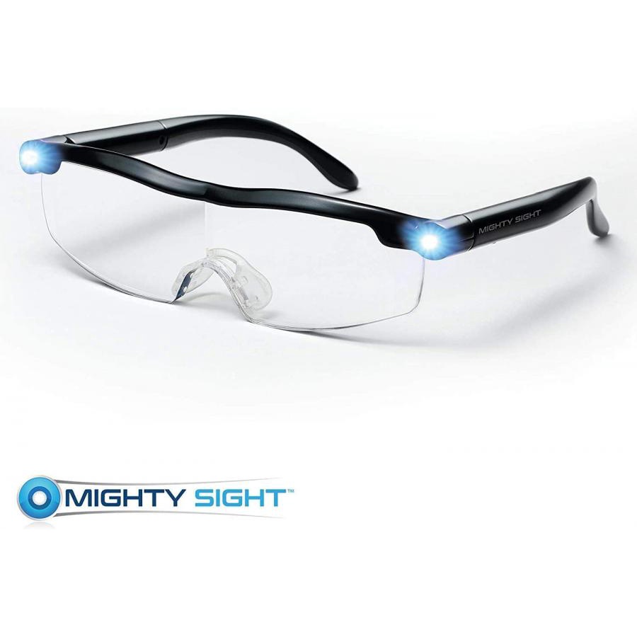 แว่นขยายไร้มือจับ แว่นขยายไร้มือจับ แว่นตาอันทรงพลังในเลนส์ขยาย พร้อมไฟ LED Lighted รั่นใหม่ล่าสุด มองชัดเจนขึ้นและสว่าง
