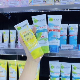 GARNIER COMPLETE BRIGHTENING FACE WASH.การ์นิเย่ โฟม 100 ml. (มีให้เลือก 3 สูตร)