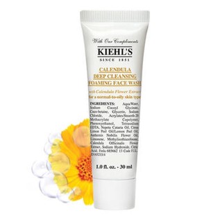 Kiehls Calendula Deep Cleansing Foaming Face Wash 30ml.