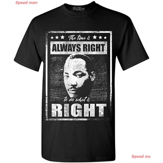 เสื้อยืดครอปตลก ระบายอากาศได้ดี สบายๆ Shop4ever The Time Is Always Right To Do What Is Right Martin Luther King Jr. T-Sh