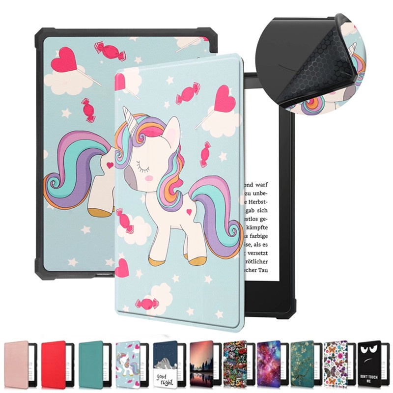 สําหรับ All-New Kindle Paperwhite 2021 11th Generation 6.8 "กรณีหนัง PU แม่เหล็กสมาร์ท Folio สําหรับ