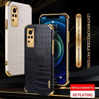 เคสโทรศัพท์หนังจระเข้กันกระแทกสําหรับ Vivo Y20i 2021 Y20S Y20 Y12S Y12A Y30 Y30i Y50 V20 SE V20 Pro