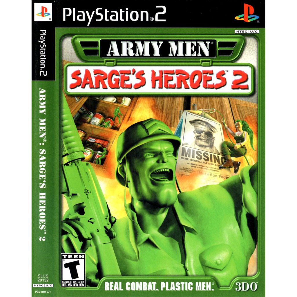 แผ่นเกมส์ Army Men  Sarge's Heroes 2  PS2 Playstation2 คุณภาพสูง ราคาถูก