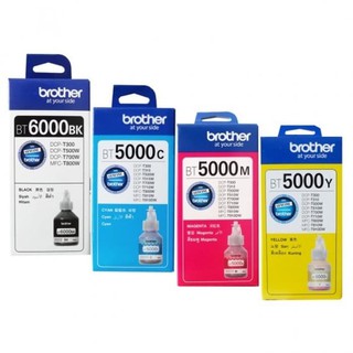 หมึกเติม Brother T-Series BT6000BK/BT5000C/BT5000M/BT5000Y