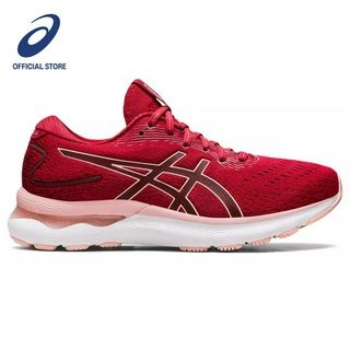 ASICS :  GEL-NIMBUS 24 WOMEN RUNNING ผู้หญิง รองเท้าวิ่ง ของแท้  CRANBERRY/FROSTED ROSE