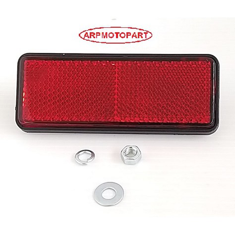 ทับทิมติดบังโคลนด้านหลัง สีเเดง+เเหวนรอง+น๊อต DASH NSR PCX MSX # 2507-035-ZR