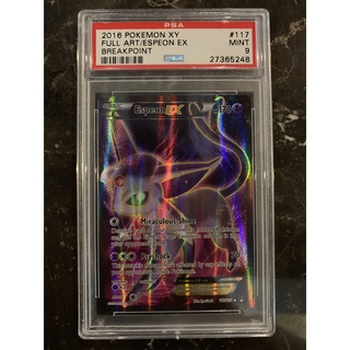 Pokemon - PSA 9 Espeon Ex 117/122 - Breakpoint Mint