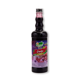 โปรโมชัน! ติ่งฟง น้ำสควอช องุ่น 760 มล. x 12 ขวด Ding Fong Grape Squash 760 ml x 12 Bottles