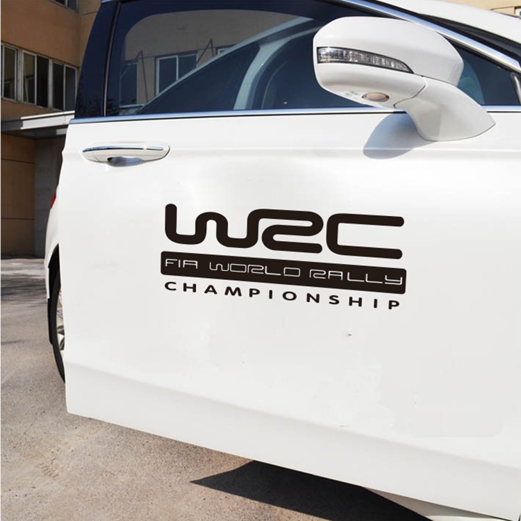 สติ๊กเกอร์ WRC CHAMPIONSHIP 45 X 20 1 ชุด 2 แผ่น