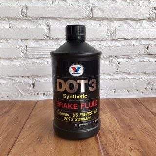 น้ำมันเบรค Valvoline DOT3 (สังเคราะห์แท้100%)-500mL