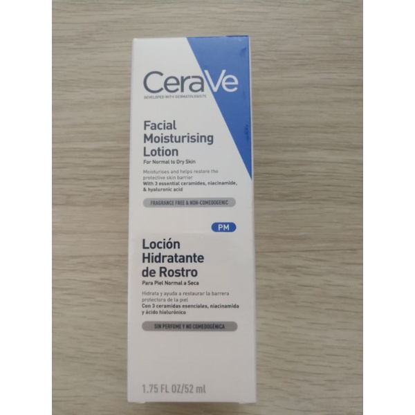 cerave moisturising lotion pm 52 ml