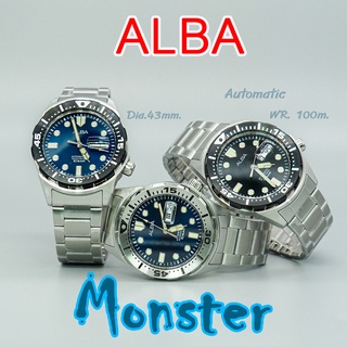 ALBA Monster(อัลบา มอนเตอร์),ซับมารีน ระบบออโตเมติก(Automatic) แบ่งจ่ายได้ ของแท้ ส่งฟรี นาฬิกาข้อมือผู้ชาย