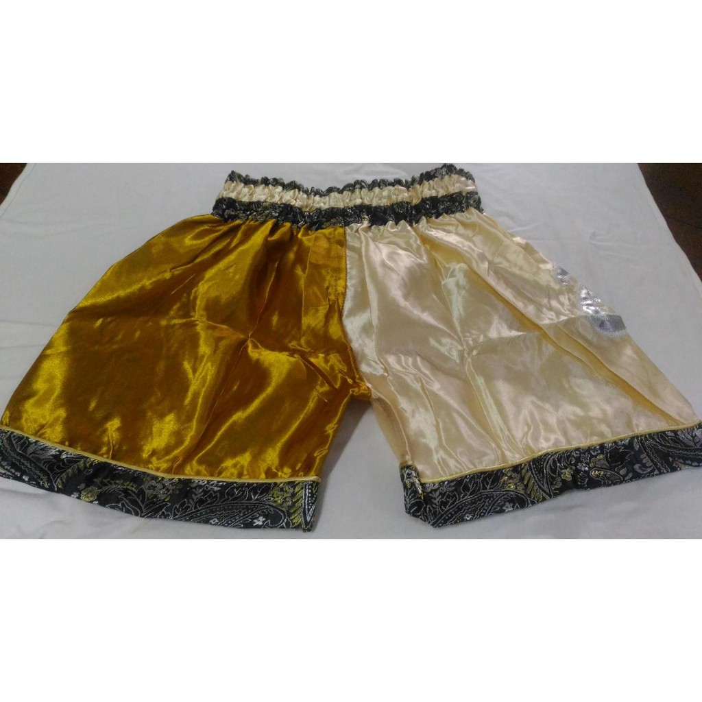 กางเกงมวยไทย – เด็ก – S -Kombat Gear Muay Thai Boxing shorts Gold Two Tones Pattern ราคา ถูกที่สุด ดีลบีเคเค แกลเลอรีภาพที่ 3