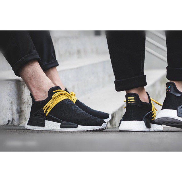 คลังสินค้าพร้อม Adidas PW Human Race NMD PHARRELL รองเท้าวิ่งผู้ชาย/ผู้หญิงรองเท้าผ้าใบ