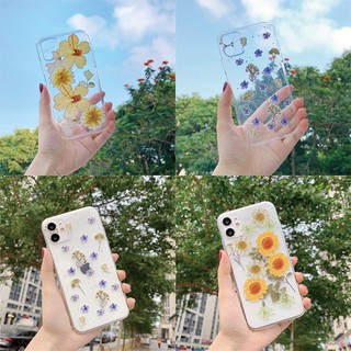 3D นูน ผลกระทบ ดอกไม้ ใส ซิลิโคน เคส HUAWEI Y7a Y6p Y7p 2020 /Y6s Y6 Y7 Pro Prime /Y7Pro/Y6Pro 2018 2019/ HONOR 9C เคส มือถือ ซิ Phone Case Cover Girl Women New Transparent Silicone Soft Casing