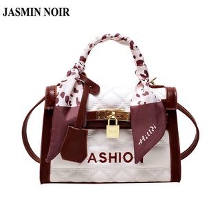 Jasmin NOIR กระเป๋าถือ กระเป๋าสะพายไหล่ ลายสก๊อต แฟชั่นสําหรับสตรี