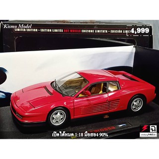 โมเดลรถFerriTestarossa 1/18 โมเดลรถTestarossa  1:18 โมเดลรถ Ferrari F512 testarossa 1:18 Hotwheels Elite Testarossa