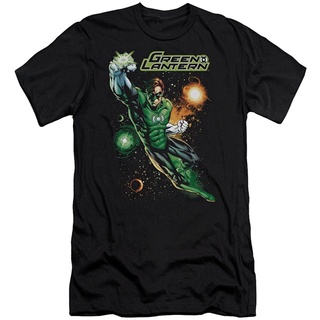 เสื้อยืดวินเทจ100%cotton เสื้อ ยืด ราคา ส่ง Justice League - Mens Galactic Guardian Slim Fit T-Shirt men เสื้อ ยืด ผู้ชา