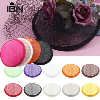 * ผู้หญิง Sinamay หมวกค็อกเทล Fascinator ฐานรอบ Millinery DIY Craft