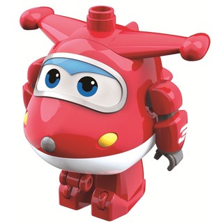 Super Wings Medium Blocks High Value Figure - Jett ตัวต่อ ซุปเปอร์วิงส์ ขนาดกลาง - เจ็ท สีแดง ของเล่นเด็ก