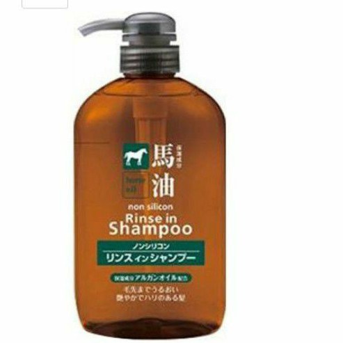 Kumano Horse Oil Rinse In Shampoo (600 ml)