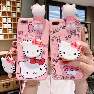 เคสโทรศัพท์มือถือ พิมพ์ลาย Hello Kitty 3D สําหรับ Vivo Y85 V9 Z1 Z3X Y93 Y95 Y91 Y97 Z5X