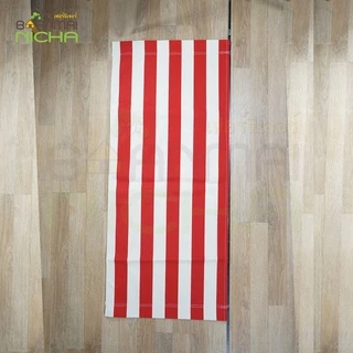รีฟิลผ้าชายหาด ผ้าใบเก้าอี้ชายหาด เฉพาะผ้าSize : 45x115 cm.(ใช้ใส่กับโครงของร้านเท่านั้น)บ้านไม้ณิชา