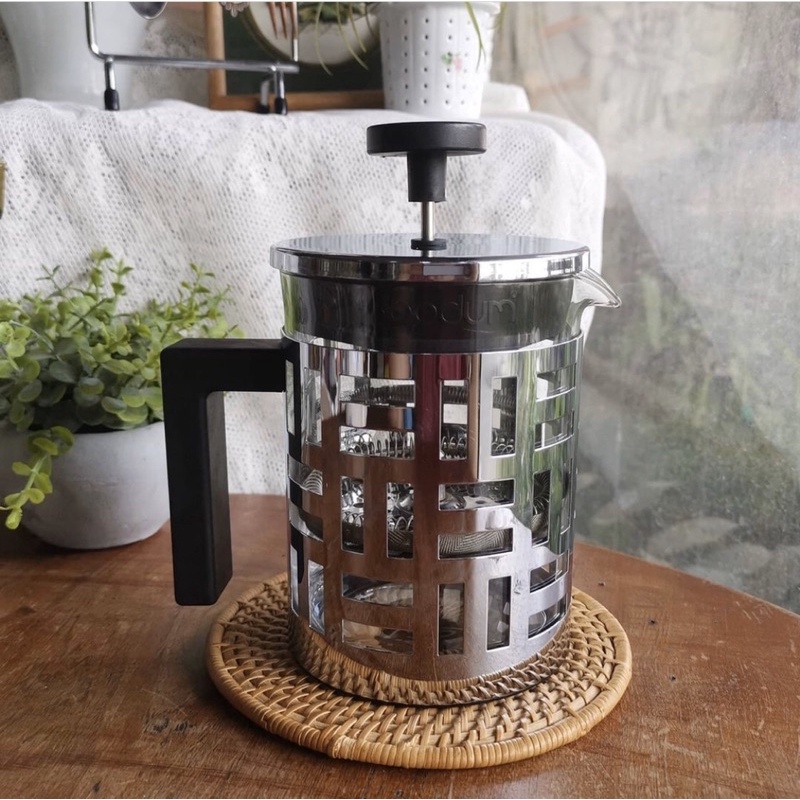 bodum​​ french press ชงกาแฟ/ชงชา/ตีฟองนม ตัวโถด้านในเป็นแก้ว​ เนื้อบางเบา