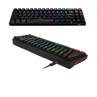 Royal Kludge RK71 แป้นพิมพ์เครื่องกล RGB Hotswap คีย์บอร์ดเกมมิ่ง Three mode ไร้สายบลูทูธและมีสาย เปลี่ยนสวิตซ์ได้ เลเ