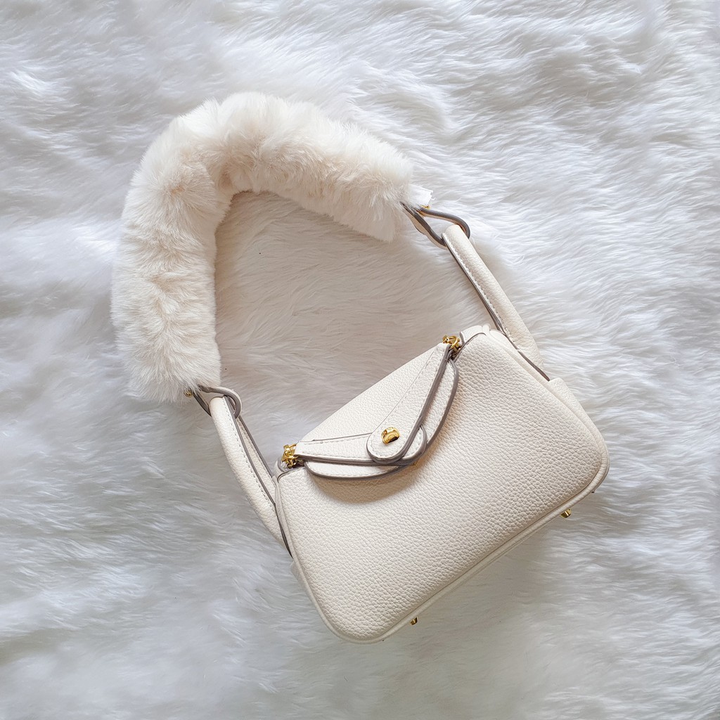 สายหุ้มหูกระเป๋าขนเฟอร์ [[ รุ่นซิป ]] Handle Fur Strap  หูจับขนเฟอร์ หุ้มหูกระเป๋า สายขนเฟอร์